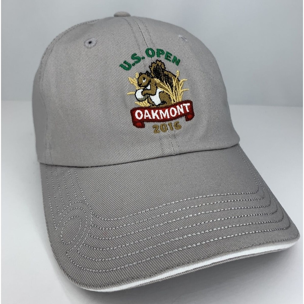 US Open Oakmont 2016 Hat Embroidered USGA Golf Squirrel Adjustable Baseball Cap